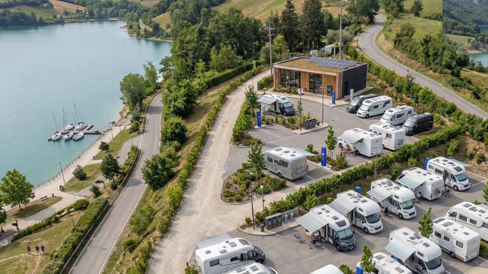 Il mercato delle aree sosta camper è in piena espansione